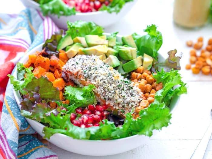 Fall Power Salad with Apple Cider Dressing