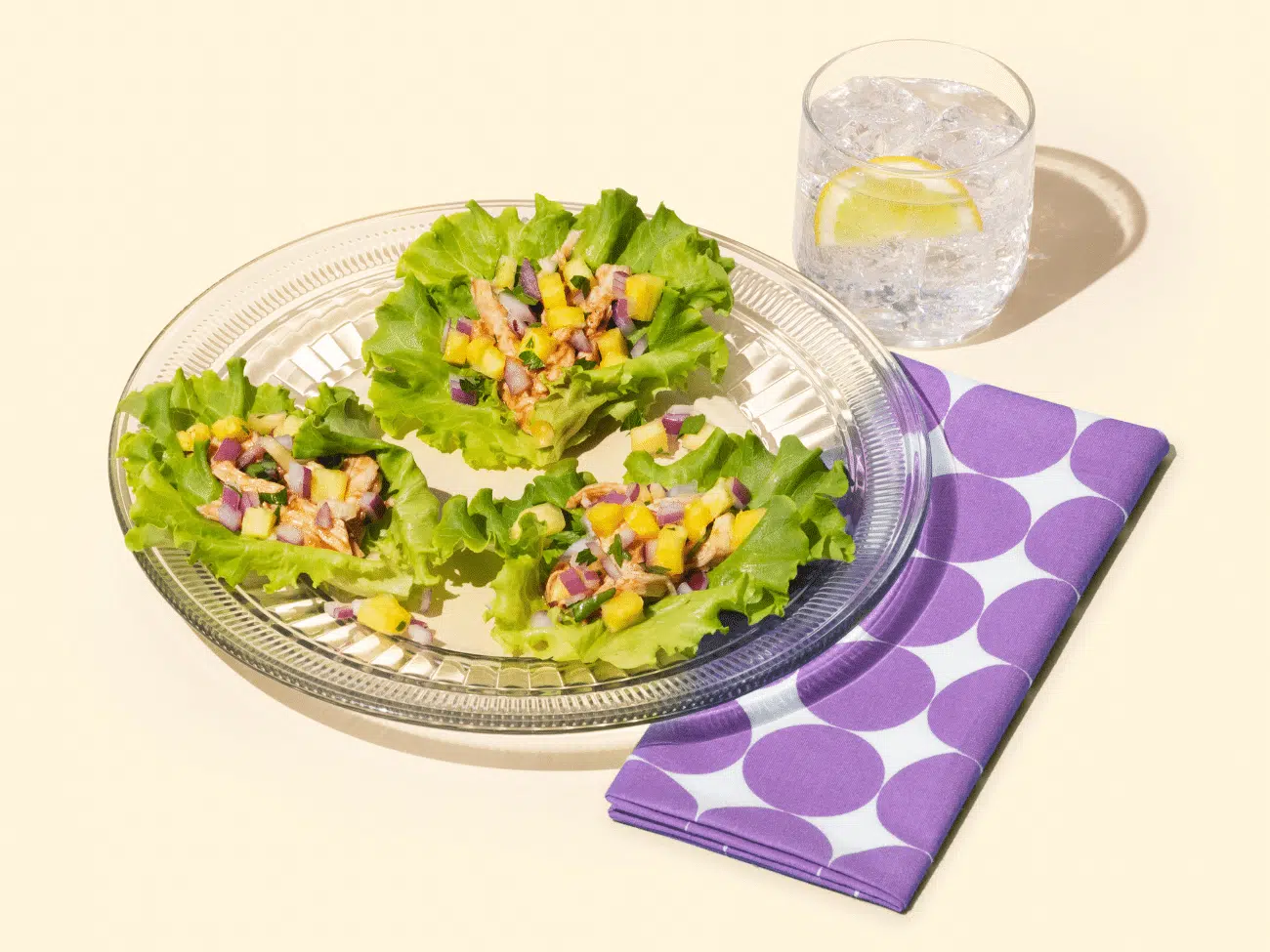 Sweet Baby Butter Leaf BBQ Chicken Wraps