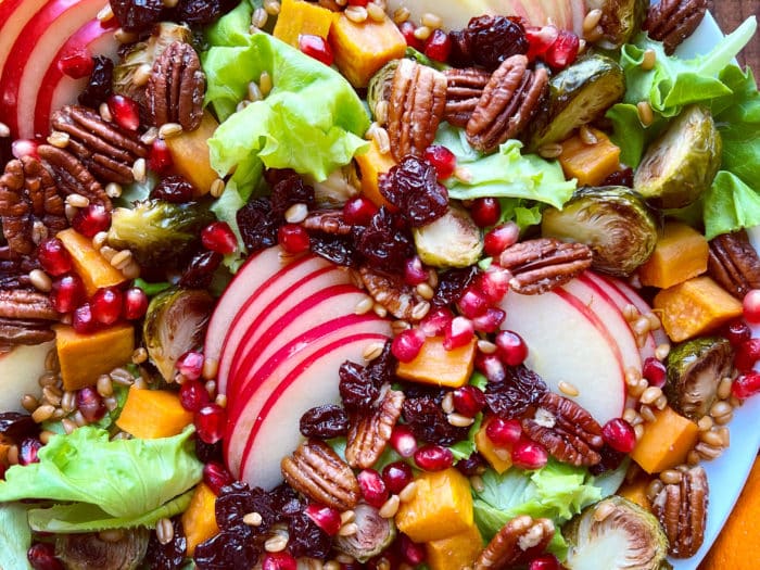 Holiday Salad with Maple Citrus Vinaigrette