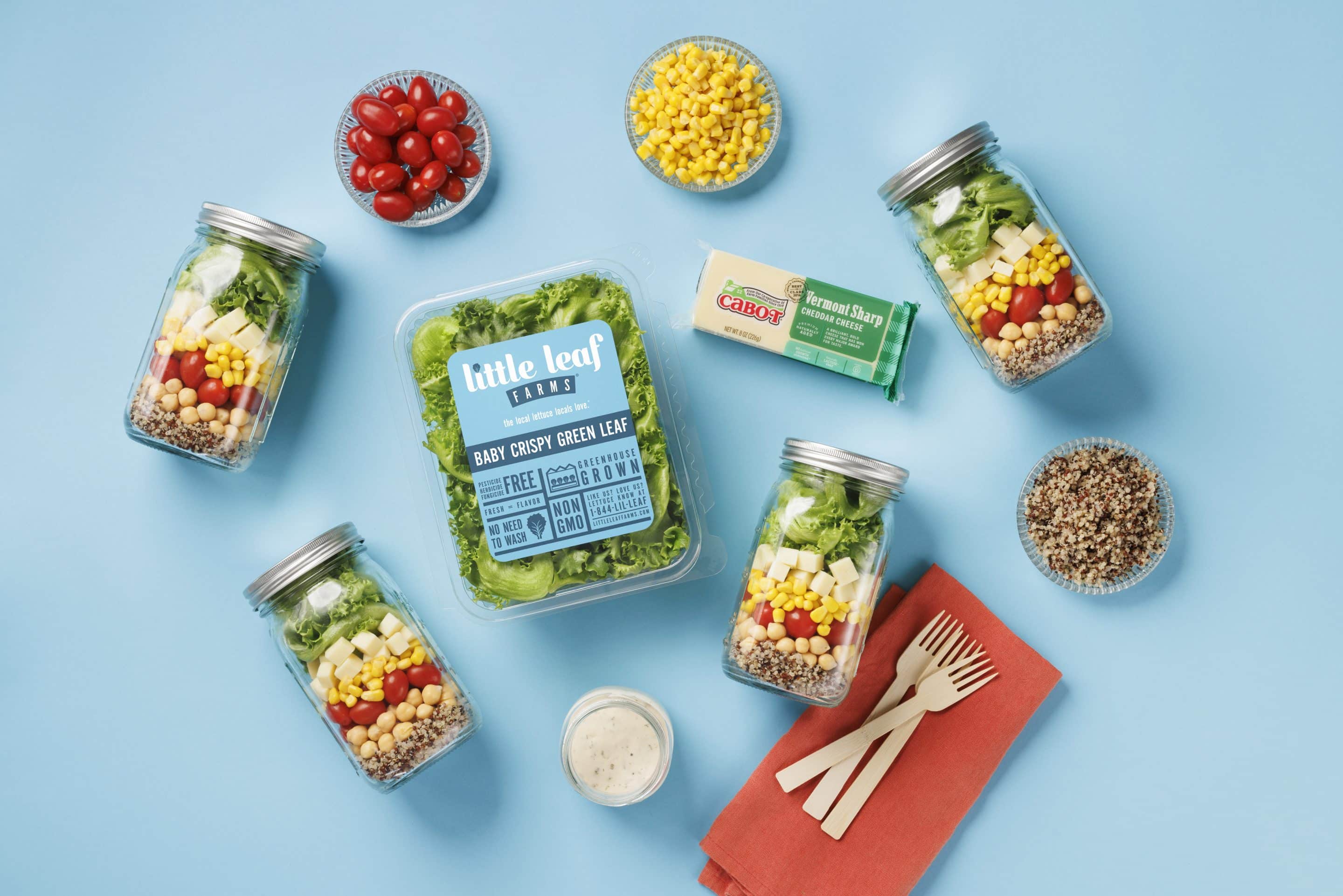 “Summer Vibes” Mason Jar Salad - Little Leaf Farms