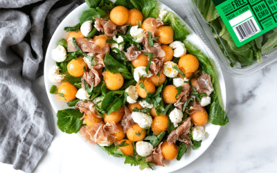 Prosciutto and Melon Romaine Salad