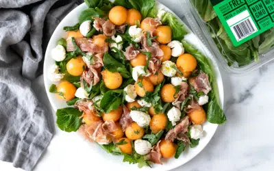 Prosciutto and Melon Romaine Salad