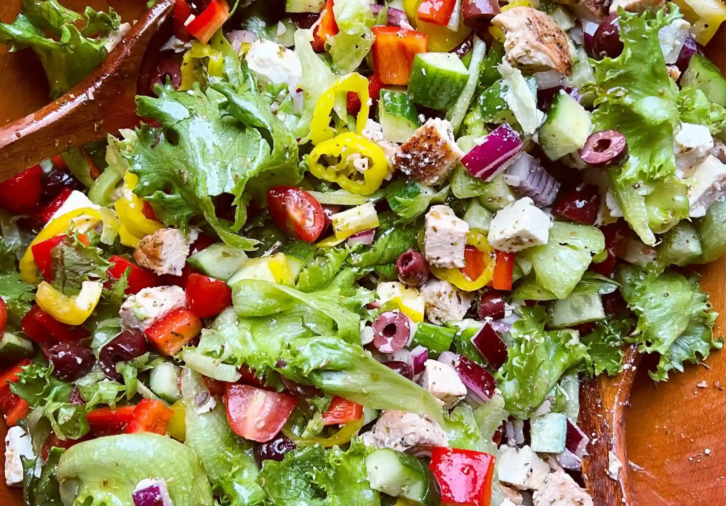 Loaded Greek Salad with Lemon Vinaigrette image